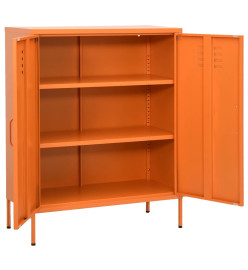 Armoire de rangement Orange 80x35x101,5 cm Acier