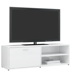 Meuble TV Blanc brillant 120x34x37 cm Aggloméré