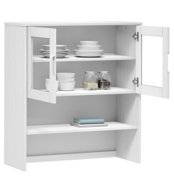 Dessus de buffet MOLDE Blanc 90x35x100 cm Bois massif de pin