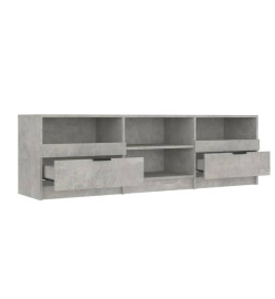 Meuble TV Gris béton 150x33,5x45 cm Bois d'ingénierie