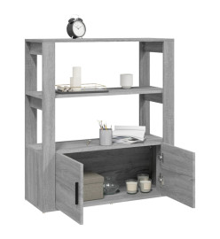 Buffet Sonoma gris 80x30x90 cm Bois d'ingénierie