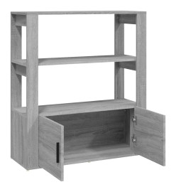 Buffet Sonoma gris 80x30x90 cm Bois d'ingénierie