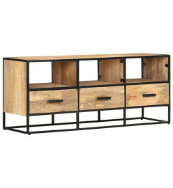 Meuble TV 110x30x45 cm Bois de manguier brut