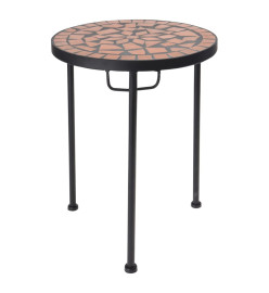 ProGarden Ensemble de tables d'appoint 2 pcs avec dessus en mosaïque