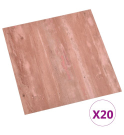 Planches de plancher autoadhésives 20 pcs PVC 1,86 m² Rouge