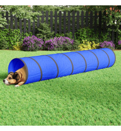 Tunnel pour chien bleu Ø 50x300 cm polyester