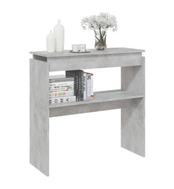 Table console Gris béton 80x30x80 cm Aggloméré