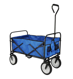 HI Chariot pliable Bleu 53,5x83x27 cm