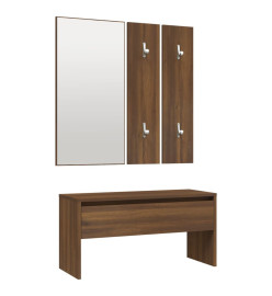 Ensemble de meubles de couloir Chêne marron Bois d'ingénierie