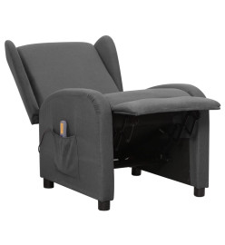 Fauteuil de massage Gris foncé Tissu