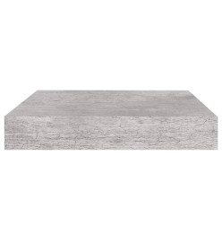 Étagères murales flottantes 4 pcs Gris béton 23x23,5x3,8 cm MDF