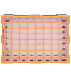 Organisateur multi-tiroirs avec 64 tiroirs 52x16x37,5 cm