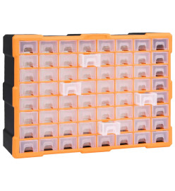 Organisateur multi-tiroirs avec 64 tiroirs 52x16x37,5 cm