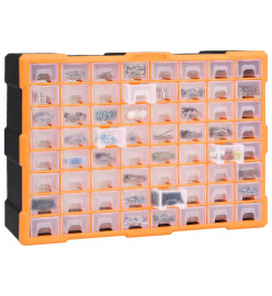 Organisateur multi-tiroirs avec 64 tiroirs 52x16x37,5 cm