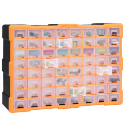 Organisateur multi-tiroirs avec 64 tiroirs 52x16x37,5 cm