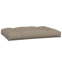 Coussins de palette 7 pcs taupe tissu