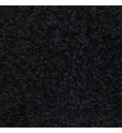 Tapis d'escalier 15 pcs noir 56x17x3 cm