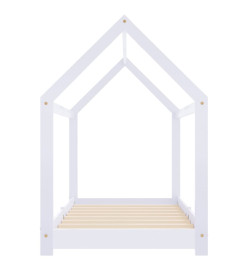 Cadre de lit d'enfant Blanc Bois de pin massif 80x160 cm