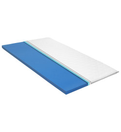 Sur-matelas 80 x 200 cm Mousse à mémoire de forme Visco 6 cm