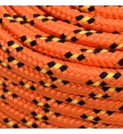 Corde de bateau Orange 6 mm 50 m Polypropylène