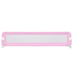 Barrière de sécurité de lit d'enfant Rose 180x42 cm Polyester