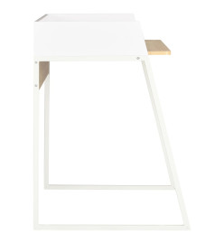 Bureau Blanc et chêne 90 x 60 x 88 cm