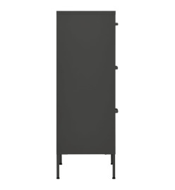 Armoire de rangement Anthracite 42,5x35x101,5 cm Acier