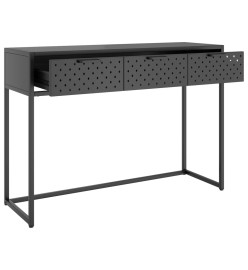 Table console Anthracite 106x35x75 cm Acier