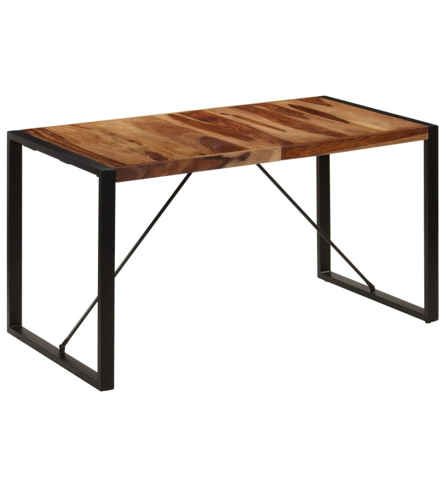 Table de salle à manger 140x70x75 cm Bois de Sesham massif