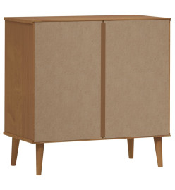 Commode MOLDE Marron 80x40x80 cm Bois de pin solide