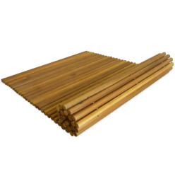 Tapis de salle de bain Bois d'acacia 80 x 50 cm