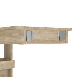 Table bar murale Chêne Sonoma 102x45x103,5 cm Bois d'ingénierie