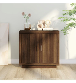 Buffet Chêne marron 80x40x75 cm Bois d'ingénierie