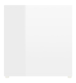 Meuble TV Blanc brillant 107x35x37 cm Aggloméré