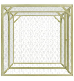 Poulailler 1,5x3x1,5 m Pinède imprégnée