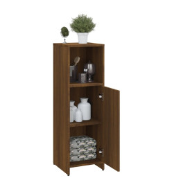 Armoire de bain Chêne marron 30x30x95 cm Bois d'ingénierie