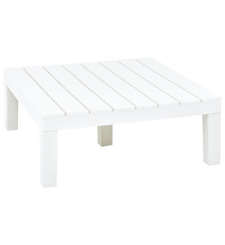 Table de jardin Blanc 78x78x31 cm Plastique