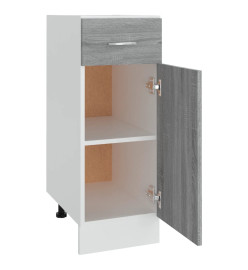 Armoire de plancher à tiroir Sonoma gris 30x46x81,5 cm