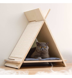 Beeztees Griffoir pour chat Rinty 55x35x60 cm Bois