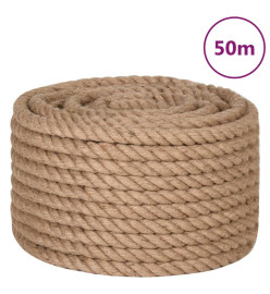 Corde de jute 50 m de long 16 mm d'épaisseur