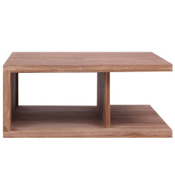 Table basse 70x70x30 cm Bois de teck massif