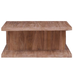 Table basse 70x70x30 cm Bois de teck massif