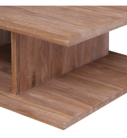 Table basse 70x70x30 cm Bois de teck massif