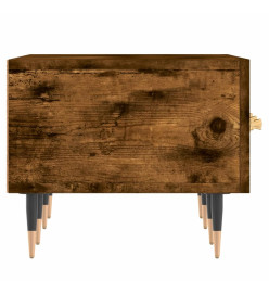 Meuble TV chêne fumé 150x36x30 cm bois d'ingénierie