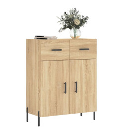 Buffet chêne sonoma 69,5x34x90 cm bois d'ingénierie