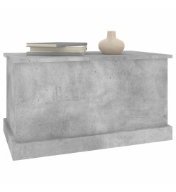 Boîte de rangement gris béton 70x40x38 cm bois d'ingénierie