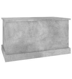 Boîte de rangement gris béton 70x40x38 cm bois d'ingénierie