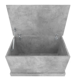 Boîte de rangement gris béton 70x40x38 cm bois d'ingénierie