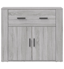 Buffet Sonoma gris 80x33x70 cm Bois d'ingénierie