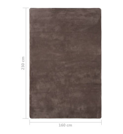 Tapis peluche Taupe 230x160 cm